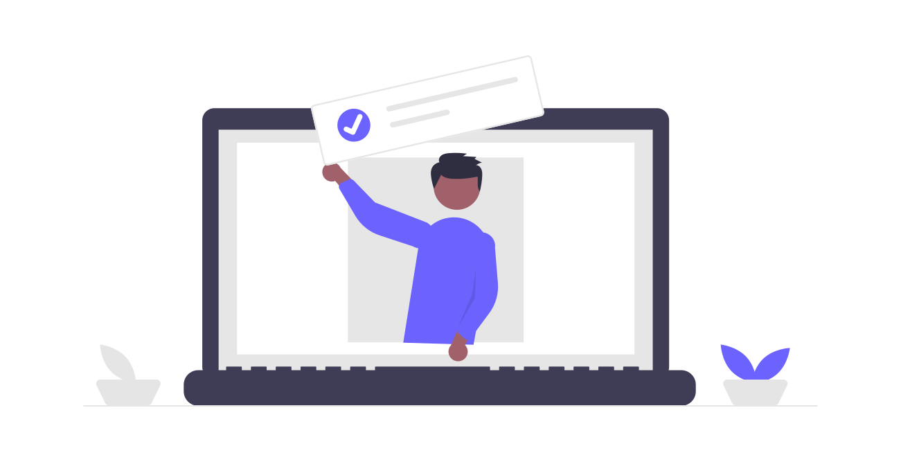 Pictogramme représentant un formateur dans un ordinateur