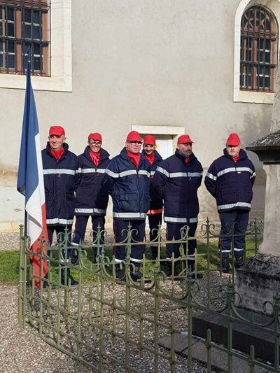 La délégation des Sapeurs-pompiers